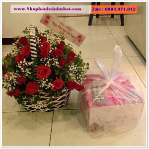 Combo Bánh Kem & Hoa Tươi - MM96